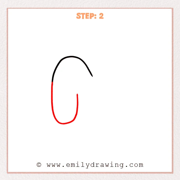 how to draw a bubble letter m - The bubble letter “m” begins to form with a tall left rounded pillar, a curved bottom, and a short inner vertical line for the middle gap.